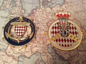 Yacht Club Monaco Monte Carlo Émail & Insigne Automobile Club Monaco Or 1 - Picture 1 of 9
