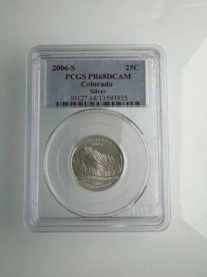2006 S Colorado Silver Quarter 25C PCGS PR69 DCAM - Image 1 of 4