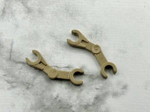 Lego Parts Lot (2) Dark Tan Arm Mechanical, Battle Droid ~ No 30377 - Picture 1 of 1