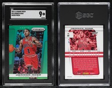 2013-14 Panini Prizm Retail Green Prizm Derrick Rose #96 SGC 9 MINT
