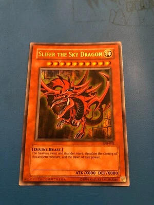 YUGIOH Ultra Rare Slifer The Sky Dragon GBI-001 PLAYED - Image 1 of 4