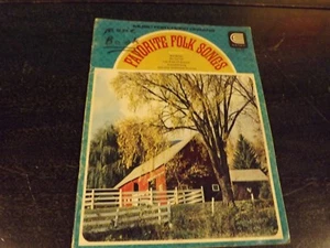 RARE ESTEY "FAVORITE FOLK SONGS" Organ Sheet Music 1972 BILL BAILEY + MORE - Picture 1 of 3