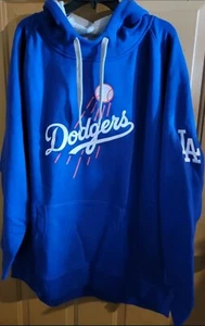 LOS ANGELES DODGERS HIGH QUALITY STITCHED POPULAR DESIGN PULLOVER HOODIE MEDIUM - Picture 1 of 12