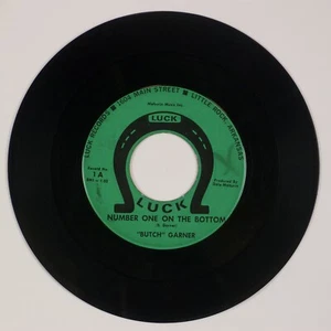 BUTCH GARNER: Number One on the Bottom US Luck Arksansas Rockabilly 45 Rare HEAR - Picture 1 of 2