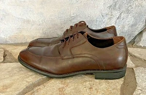 Scarpe Oxford Johnston & Murphy da uomo taglia 9 M marroni impermeabili sistema XC4 pelle di pecora - Foto 1 di 11
