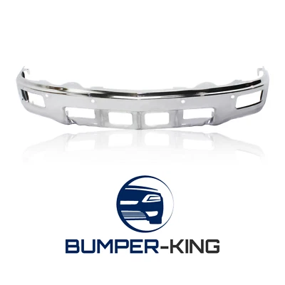 BUMPER-KING Chrome Front Face Bar for 2014 2015 Chevy Silverado 1500 w/ Park - Image 1 of 4