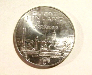 Finlandia 1971 10 Markkaa Moneda Plata Unc 10º Campeonato Europeo de Atletismo - Imagen 1 de 5