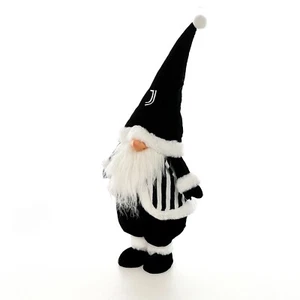 F.C. Juventus Gnomo natalizio arredo altezza 57 cm nero prodotto ufficiale - Imagen 1 de 10