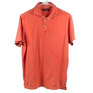 Daniel Cremieux Shirt Mens Medium Salmon Orange Classic Fit Polo Golf - Picture 1 of 6