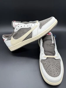 Nike Travis Scott X Air Jordan 1 Low Og Sp Eu 45 US 11 DM7866-162 Reverse Mocha - Picture 1 of 12
