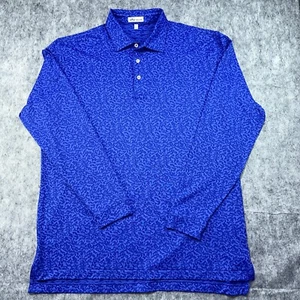 Peter Millar Lions Micro Camo Performance Golf Polo Pullover Men’s Size Large - Picture 1 of 8