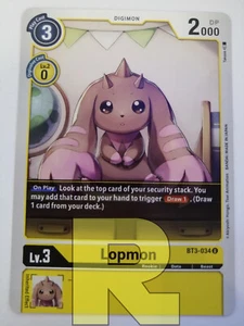 Lopmon ® BT3-034 U ® Non Comune ® Digimon Ver. 1.5 ® Inglese - Picture 1 of 1