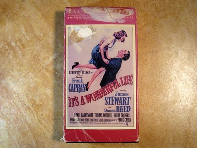 IT'S A WODERFUL LIFE JAMES STEWART VHS B&W 1ST EDITION RELEASE 1985 HAL ROACH - Image 1 of 4