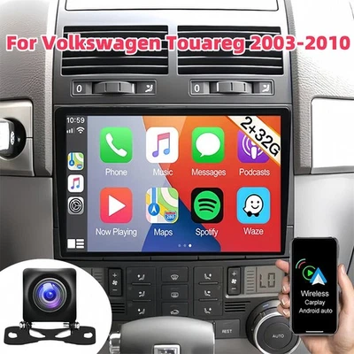 9 Inch Android 13 Car Radio Stereo for Volkswagen Touareg 2003-2010 - Image 1 of 4