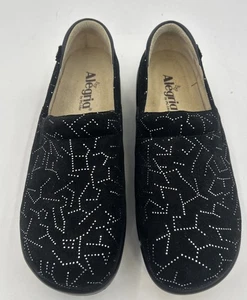 Alegria Women’s Shoes Black With Silver Size 8.5 or 39 - Picture 1 of 8