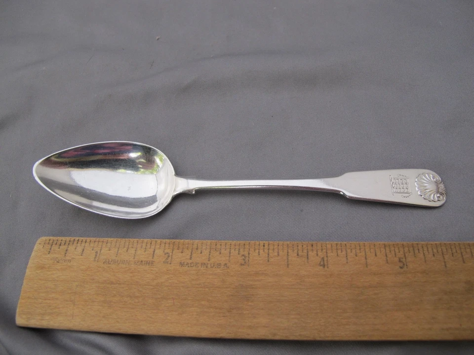 CUCHARADITA FINA PROVINCIAL ESCOCESA PLATA CONCHA DE VIOLÍN-Robert KEAY-PERTH Foto 1 de 4