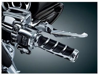Kuryakyn Kinetic Grips - Chrome Motorcycle Street Bike 6350 kur6350 - Image 1 of 4