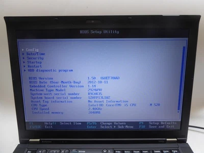 Notebook Lenovo Thinkpad T410s con memoria senza batteria HDD e alimentatore ... - Immagine 1 di 4