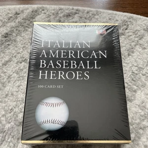 Héroes del béisbol italoamericanos totalmente nuevos juego de 100 cartas selladas DiMaggio Santo - Imagen 1 de 5