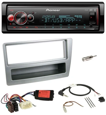 Pioneer Bluetooth USB Lenkrad DAB Autoradio für Honda Civic 2004-2006 silber - Bild 1 von 4
