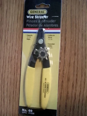Wire Stripper 12 To 26 Gage Wire General Brand Dial Adjustable  No. 69 Brand New - Image 1 of 2
