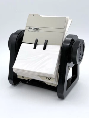 Rolodex Open Rotary Business Card File Holder A-Z Tabs - Image 1 of 4