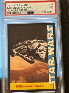 1977 Star Wars Wonder Bread #13 – Millenium Falcon PSA 7 NM - Picture 1 of 2