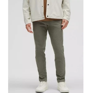 128 $ lululemon grau salbei ABC Slim-Fit Hose 37L Warpstreme Größe 33 - Bild 1 von 11