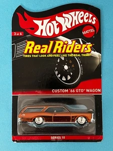 Hot Wheels Real Riders Series 10 2010 personalizado '66 GTO Wagon #/4000 ¡Raro! - Imagen 1 de 10