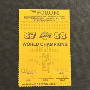 1987 Lakers / Supersonics ticket stub (BINLS1) - Picture 1 of 2