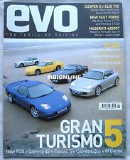 EVO 05/2002 featuring Honda NSX, BMW M Coupe, TVR Tuscan S, Corvette Z06, Edonis