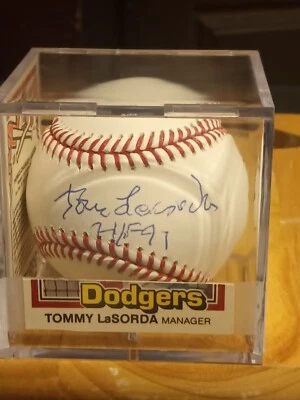 TOMMY LASORDA (D. 2021) Los Angeles Dodgers Signed OML Baseball (JSA COA) - Image 1 of 4