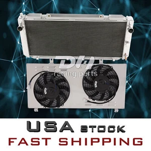 2 filas de radiador de aluminio + funda + ventiladores para Toyota MR2 Turbo Coupe 1991-1995 2,0 L I4 - Imagen 1 de 12