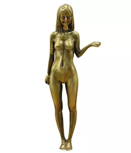 2.4" Vintage Brass Sexy Beauty naked Women Female Beauty Statue JY-4234 - Picture 1 of 5