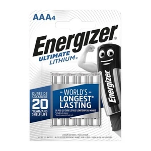 Energizer AAA ULTIMATE Lithium 4 Pack Batteries 1.5v LR03 L92 Digital Camera - Picture 1 of 5