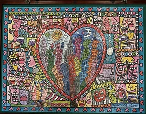 🧩James RIZZI Puzzle 1500 “All that Love in the Middle of the City” Jigsaw🧩 - Picture 1 of 14