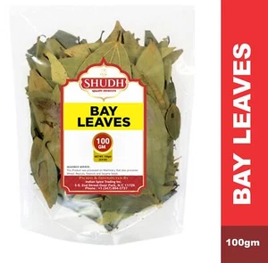 Hoja de laurel Shudh (hojas) especias enteras seleccionadas a mano extra grandes 3,5 oz (100 g) - Imagen 1 de 3