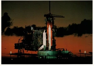 1992 Sunrise Atlantis at Dawn Launch - A NASA Photo 5 x 7" Postcard Post Card - Picture 1 of 2