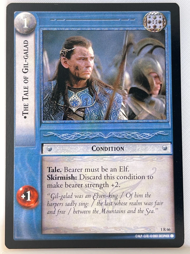 LORD OF THE RINGS TCG FELLOWSHIP 1R66 THE TALE OF GIL-GALAD lp - Image 1 of 1