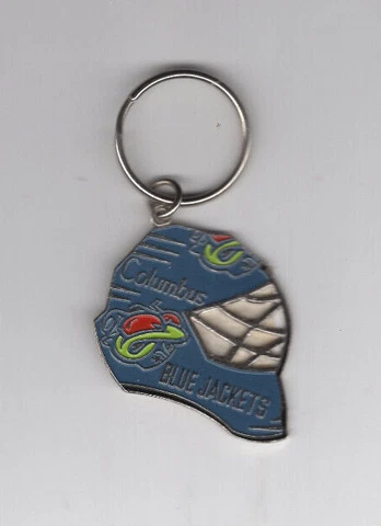 NHL Columbus Blue Jackets Bug logo Goalie Mask  Metal Keychain Cover
