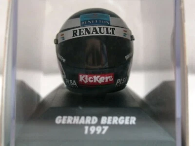 WOW EXTREMELY RARE Helmet Berger Bieffe Benetton Hockenheim 1997 1:8 Minichamps - Image 1 of 3