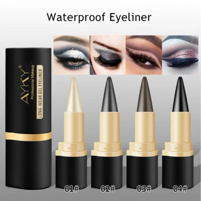 Cool Black Matte Waterproof Eyeliner Gel Stick Quick Dry Eye Liner Pencil ^ - Image 1 of 4