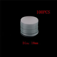 100Pcs Circular Round Microscope Slide Coverslip Cover Glass Diameter 18m.we