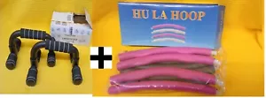 Fitness Reifen Hula Hoop ROSA + Liegestütz Griffe -- Retourenware -- - Bild 1 von 4