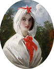 Art Oil painting Charles Robert Leslie - Beautiful young woman with white scarf