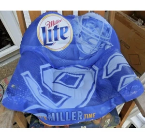 Vintage Miller Lite SUPERBOWL XXXVI 2001 PATRIOTS Rams Inflatable Mini Chair NIP - Picture 1 of 5