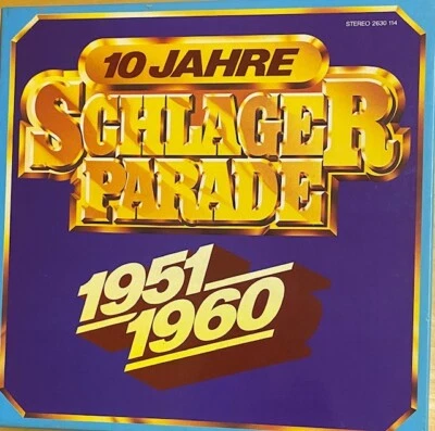 12" Vinyl, 10 JAHRE SCHLAGERPARADE 1951-1960 - POLYDOR 10 x LP, BOX SET 2630 114 - Bild 1 von 2