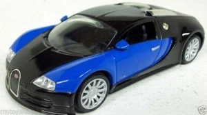 1/43 Scale Diecast Metal Model Car - Bugatti Veyron - Black / Blue - Picture 1 of 4