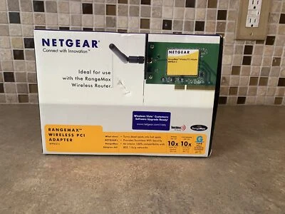 NETGEAR RANGEMAX WIRELESS PCI ADAPTER WPN311 NETWORK ADAPTER K2-2 - Image 1 of 4