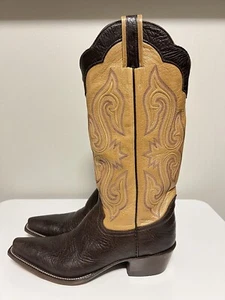 Carter’s CUSTER'S LAST STAND cowboy boots Brown Women US 9 B Made in USA 384$ - Picture 1 of 23